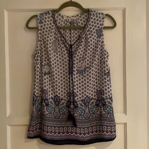Daniel Rainn boho sleeveless top - size small